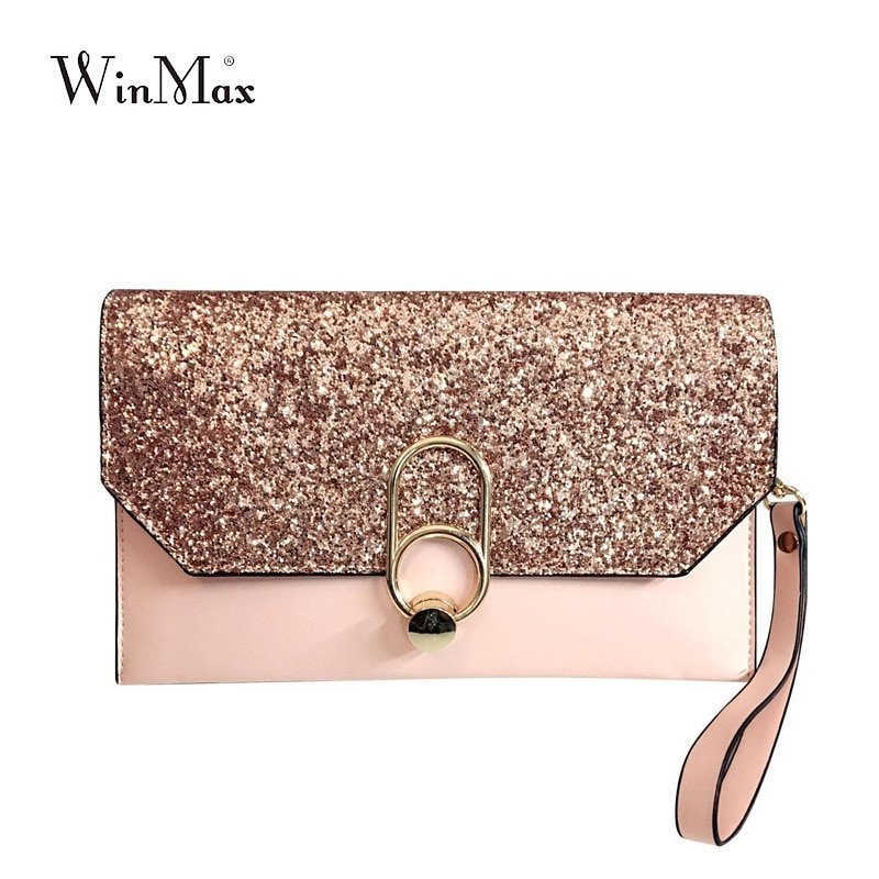 design luxury 女性 day clutches bling bling sequins envelope evening party hand bag その他