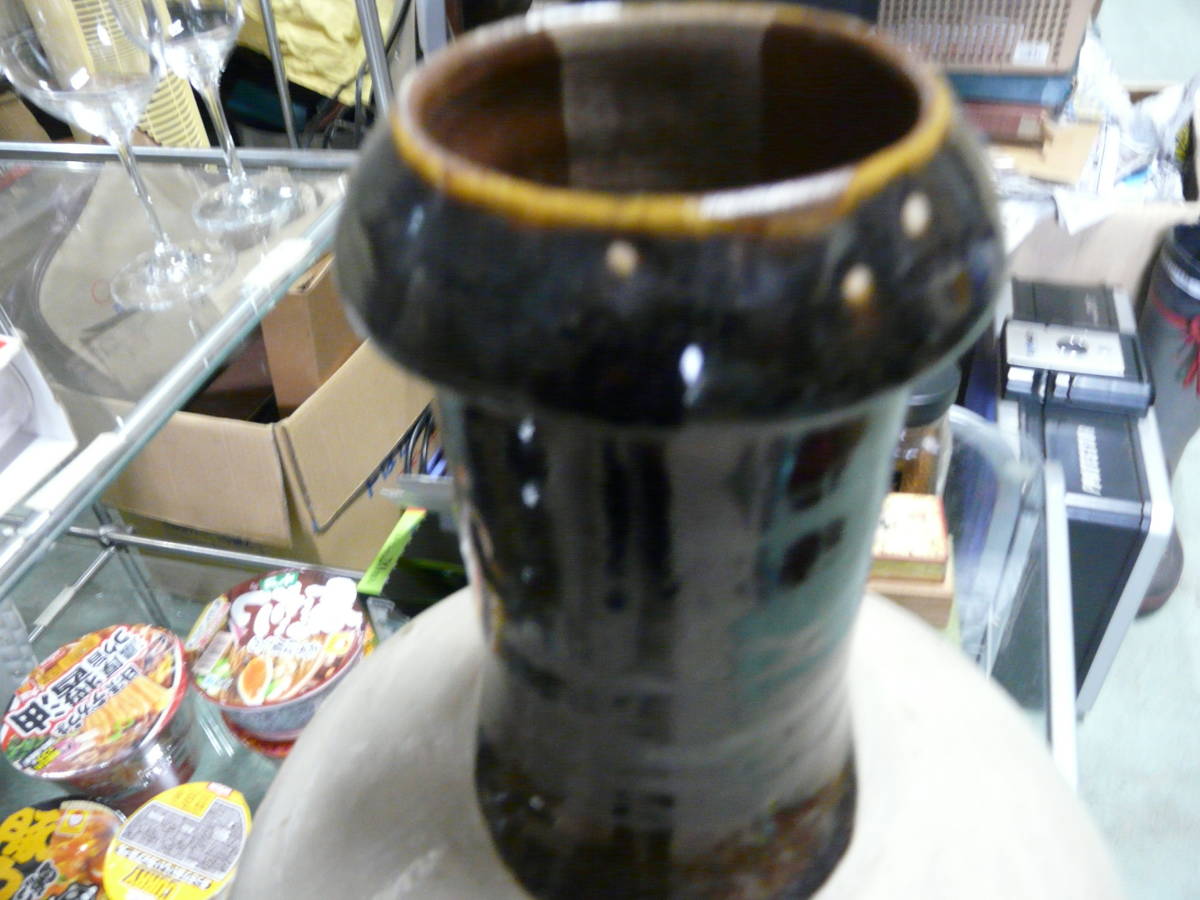 古い益子焼の壺、花瓶、益子焼の大きな壺_画像10