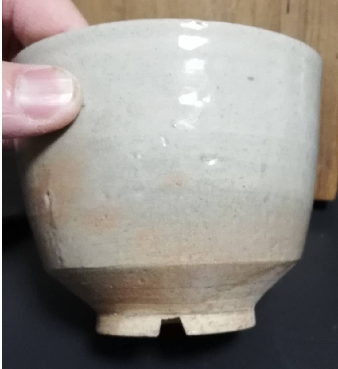 朝鮮秀逸茶道具 17~18世紀李朝時代中期 御本 筒茶碗 切高台に椀 朝鮮秀逸茶道具 17~18世紀李朝時代中期 御本 筒茶碗 切高台に椀