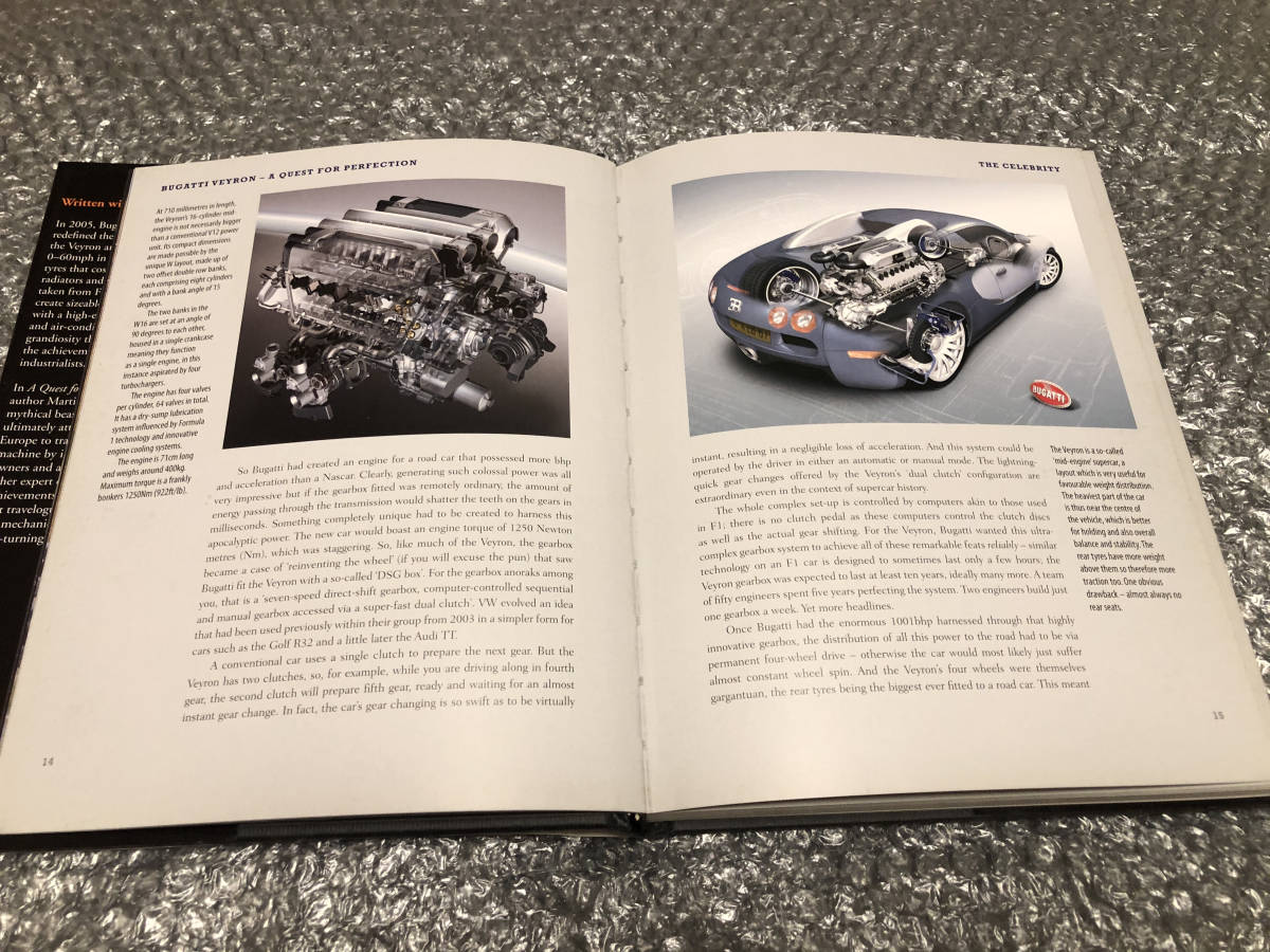  foreign book * Bugatti vei long [ photograph manual ] world fastest car * automobile supercar * the first version book@ out of print book@* free shipping 