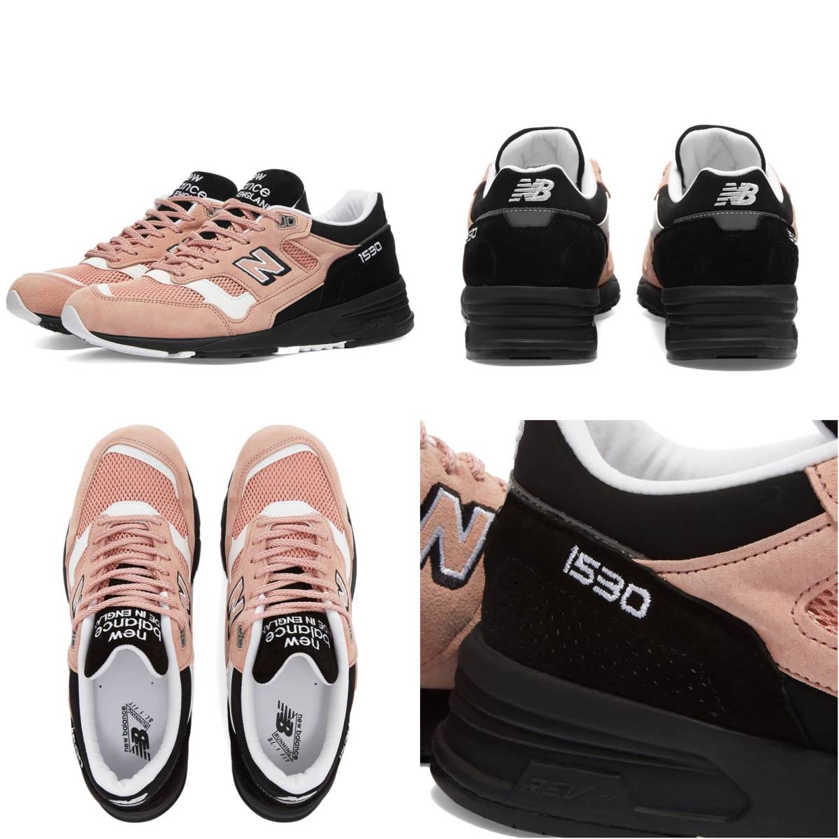 NB直営店限定 UK製 NEW BALANCE M1530SVS PINK×BLACK US7D 25cm M1500