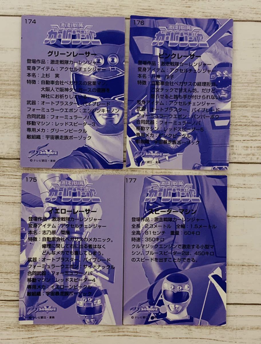  forest .we is -s chocolate super Squadron 25 anniversary Anniversary card Gekisou Sentai CarRanger 