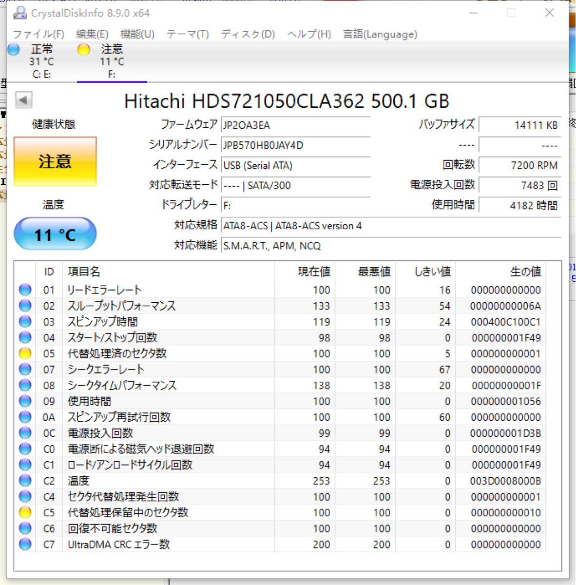 I-O DATA 外付けHDD 500GB HDCR-U500E