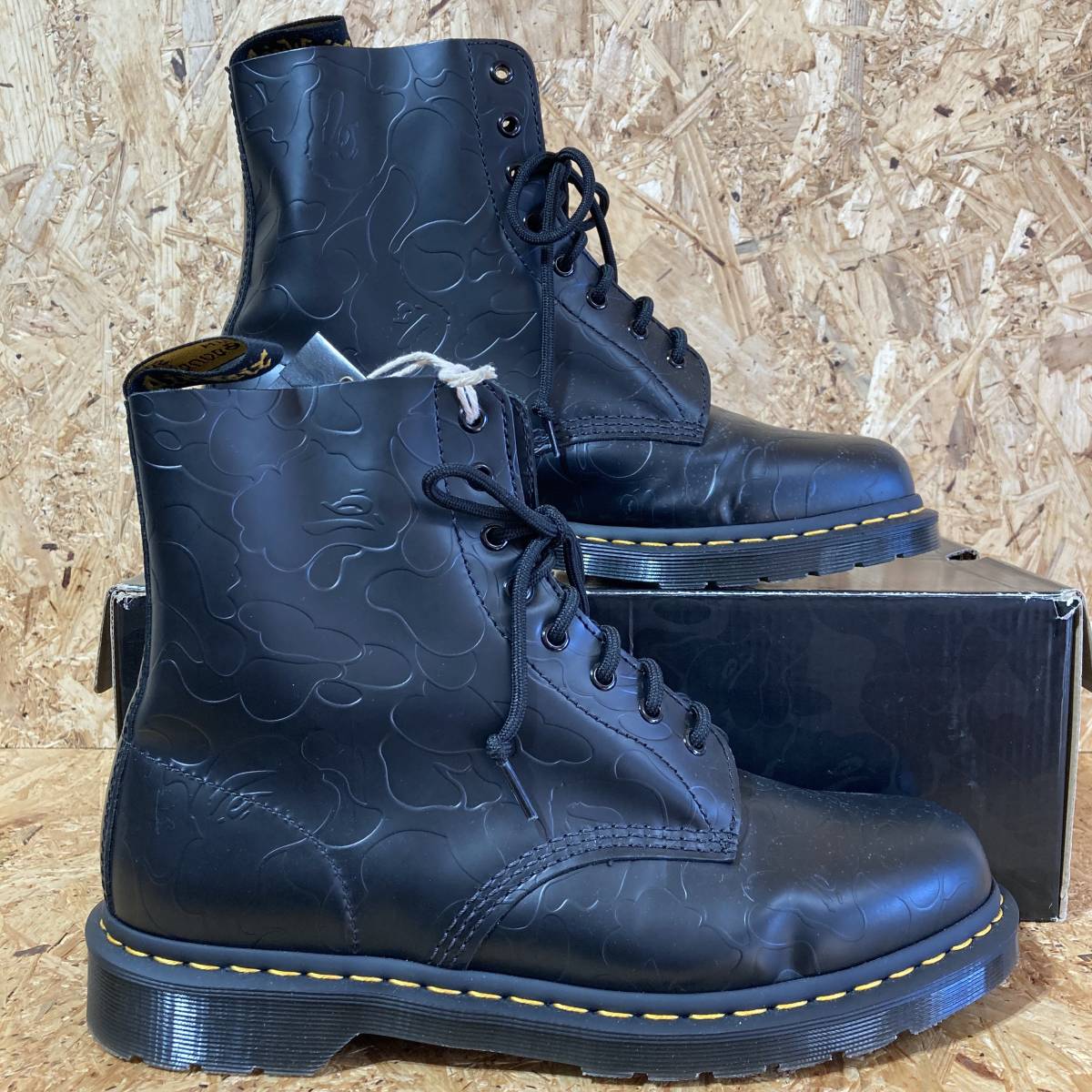 A BATHING APE BAPE Dr.Martens 1460 8 HOLE BOOTS UK12 US13 コラボ