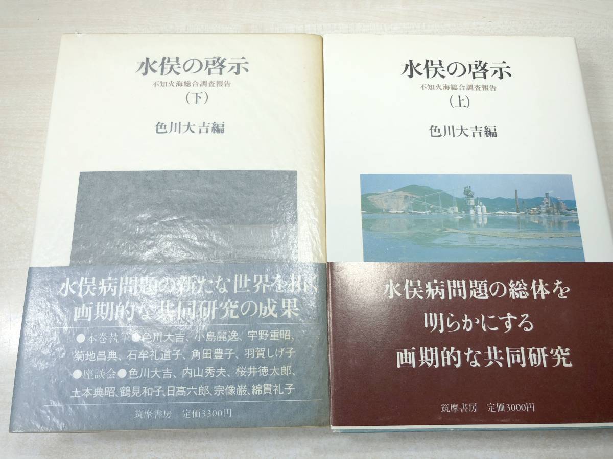 水俣の啓示 不知火海総合調査報告 上下巻 色川大吉編 筑摩書店 1983 水俣の啓示 不知火海総合調査報告 上下巻 色川大吉編 筑摩書店 1983