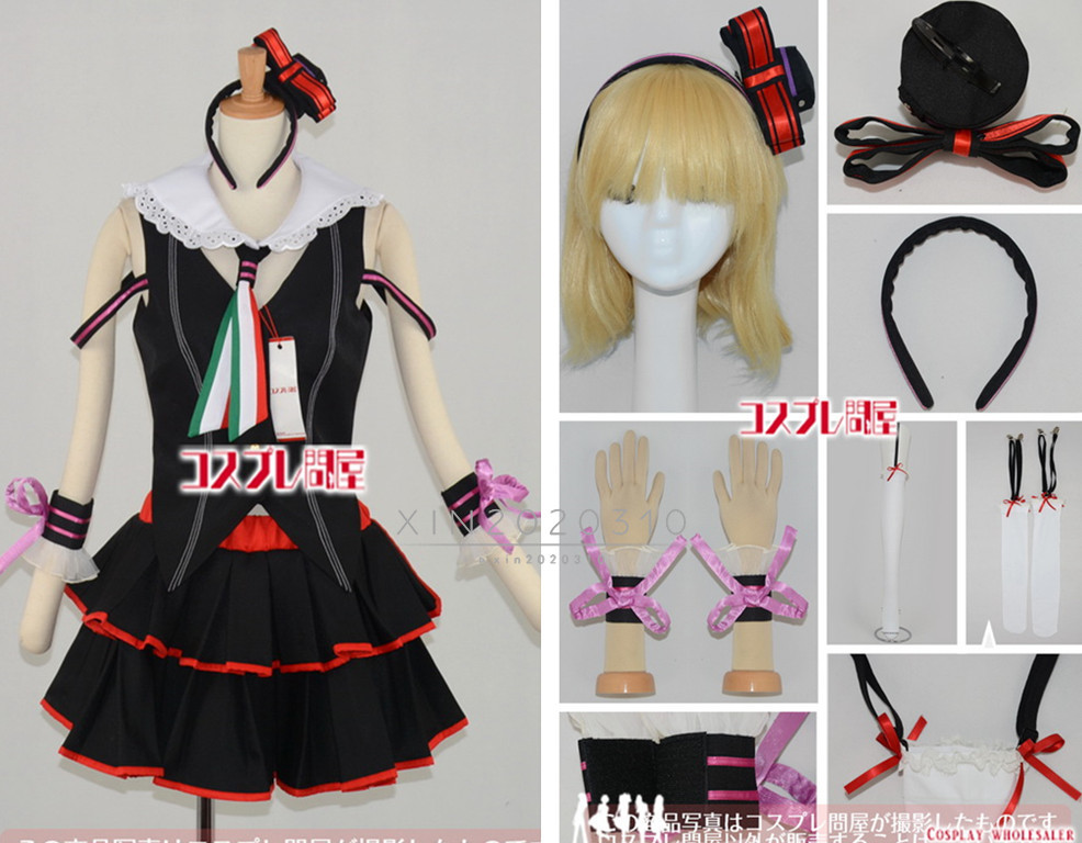 バーチャルYouTuber カルロ・ピノ 靴下付き コスプレ衣装+髪 バーチャルYouTuber カルロ・ピノ 靴下付き コスプレ衣装+髪