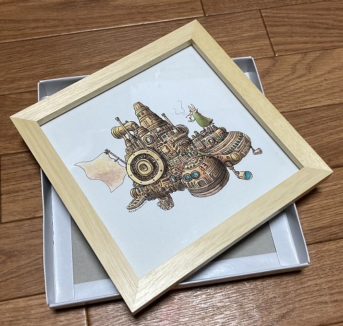 精密画 Break time イラスト 絵画 額入り 梅村誠 コレクター-