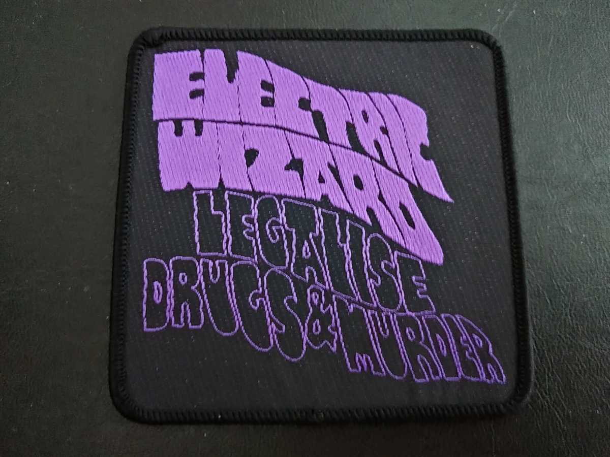 ELECTRIC WIZARD embroidery patch badge / sleep trouble eyehategod melvins high on fire fu manchu kyuss cathedral Sunn O))