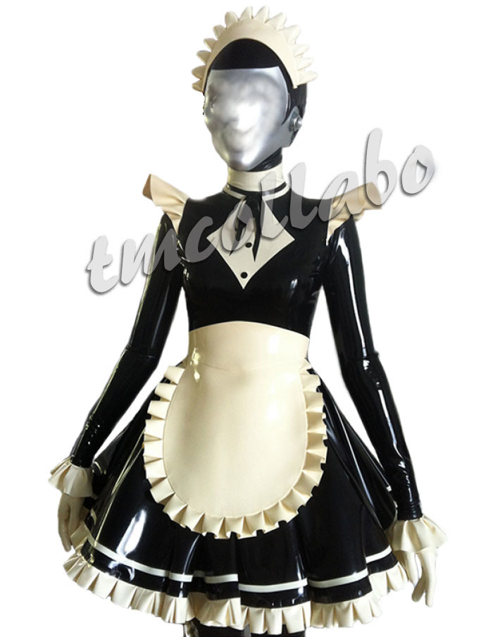 ヤフオク! - 1(○´Д`○)快感☆ラテックス製 バックジッパー式メイド...