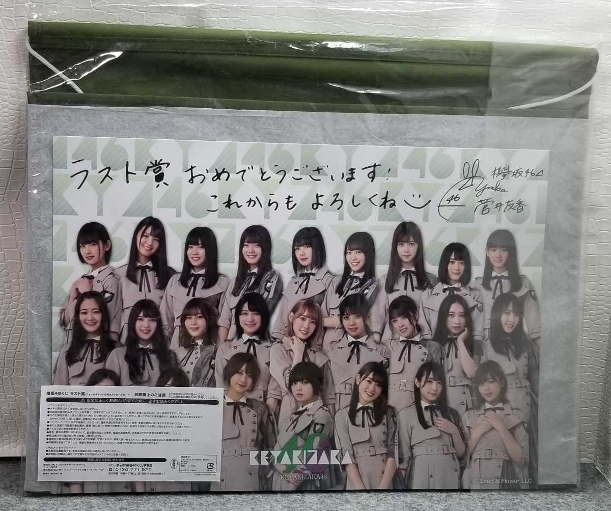 A/送料込 ☆ 欅坂46 ローソン限定 エンタメくじ くじっちゃお ラスト賞 ☆ ウォールポケット＆特大メッセージカード ラストワン賞 送料無料_画像2