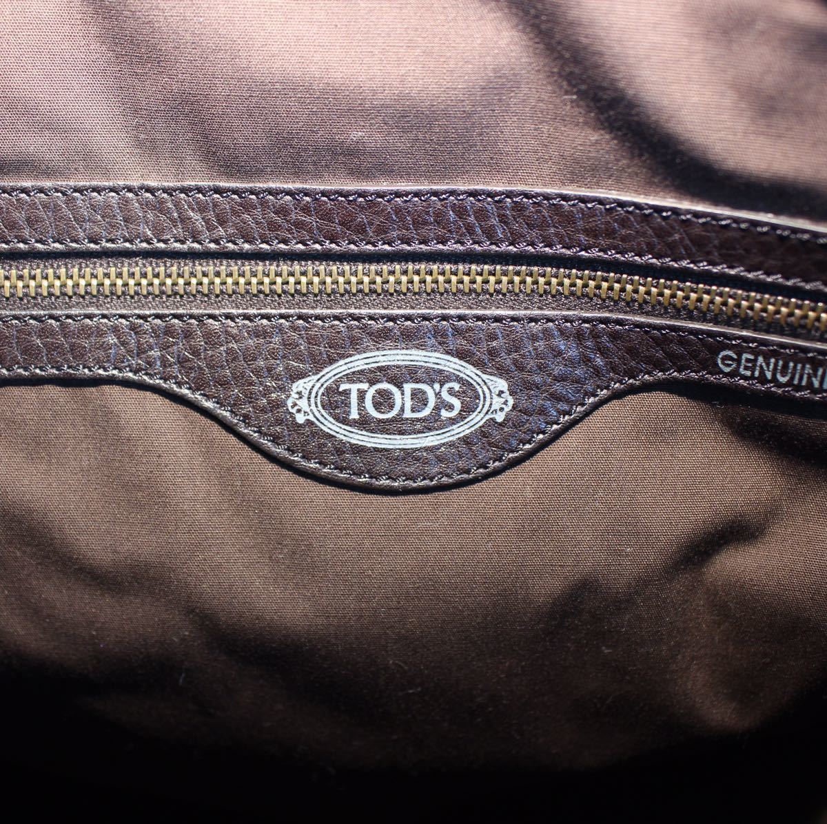 TOD'S LEATHER BOSTON BAG MADE IN ITALY/トッズレザーボストンバッグ