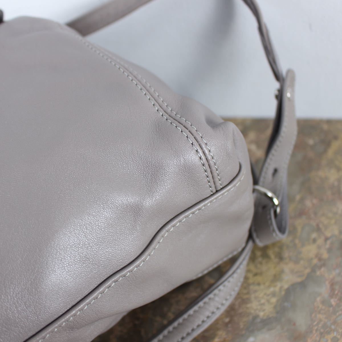 PayPayフリマ｜LONGCHAMP LEATHER RUCK SUCK MADE IN TUNISIA/ロンシャンプリアージュレザーリュックサック