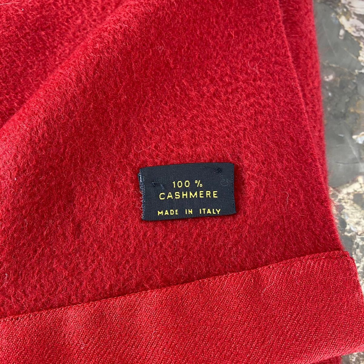 LORO PIANA CASHMERE100% MUFFLER MADE IN ITALY/ロロピアーナカシミヤ100%マフラー_画像8