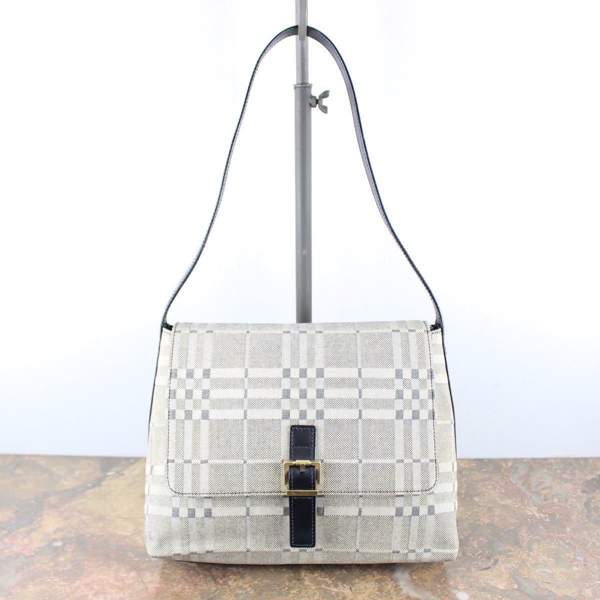 BURBERRY LONDON CHECK PATTERNED SHOULDER BAG/バーバリーロンドン