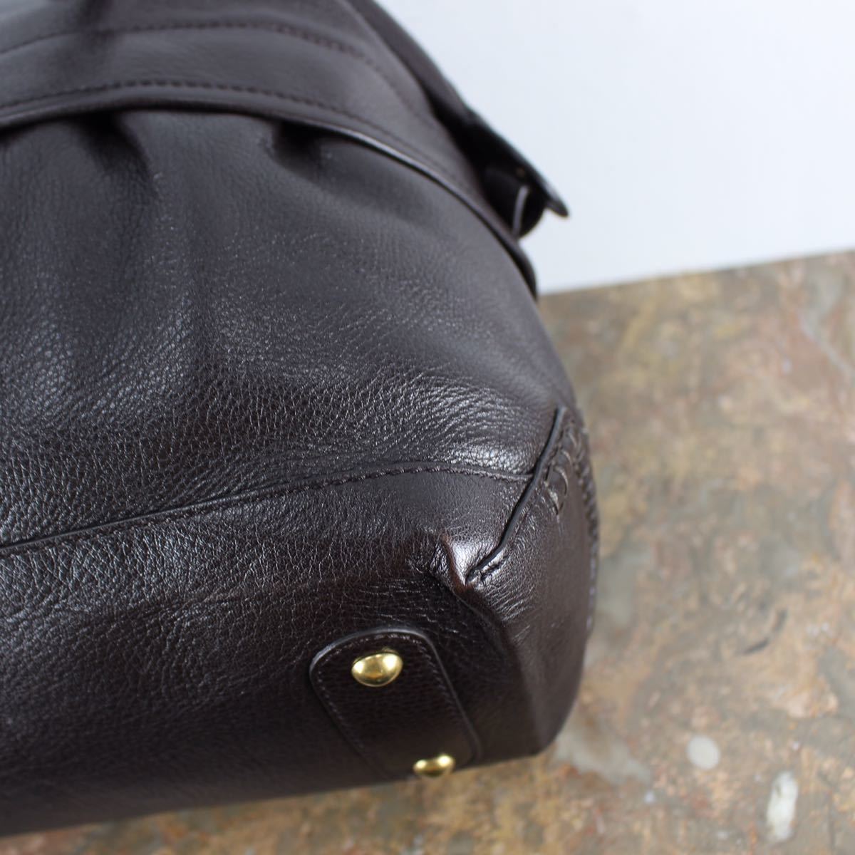 TOD'S LEATHER BOSTON BAG MADE IN ITALY/トッズレザーボストンバッグ