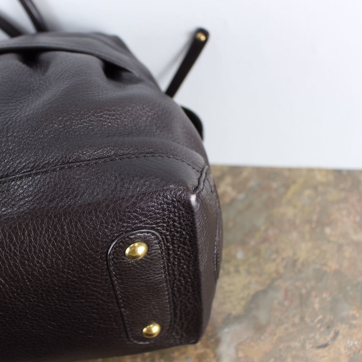 TOD'S LEATHER BOSTON BAG MADE IN ITALY/トッズレザーボストンバッグ