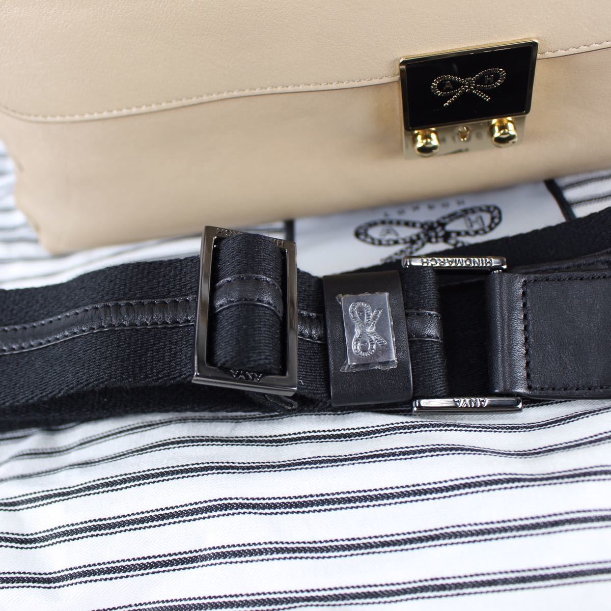 ANYA HINDMARCH CARCAR LEATHER 2WAY SHOULDER BAG/アニヤハインド