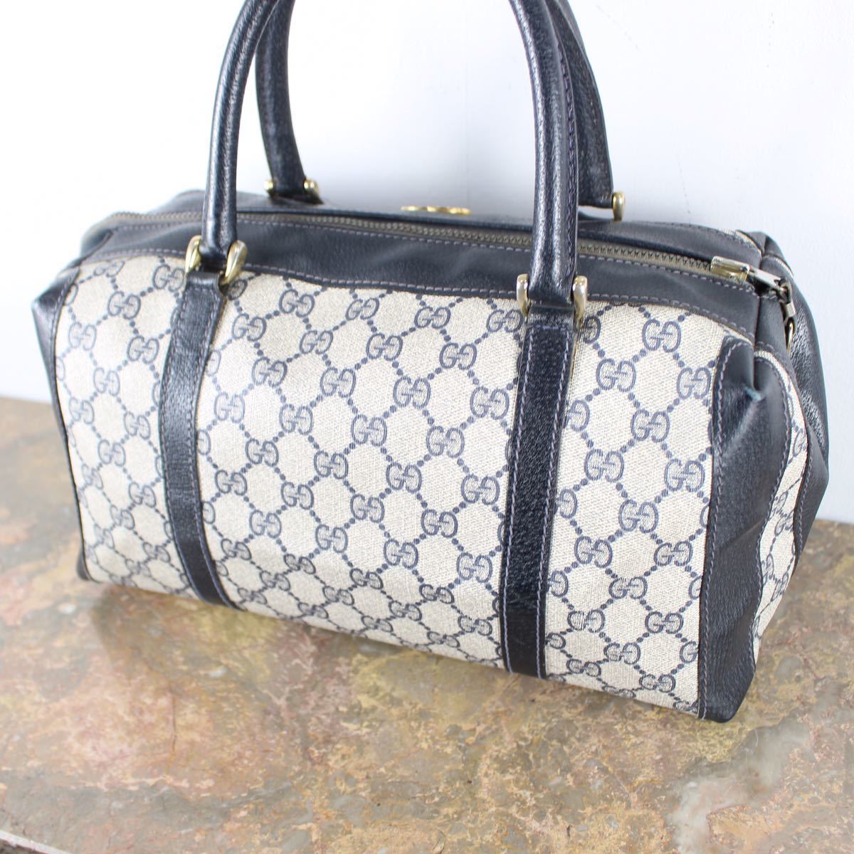 OLD GUCCI GG PATTERNED BOSTON BAG MADE IN ITALY/オールドグッチボストンバッグ