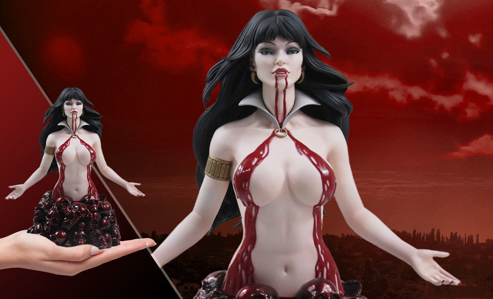 Sideshow Vampirella ( Van pirela)Red Reign Variant(re слив variant ) фигурка + Vampirella #2 искусство принт комплект 