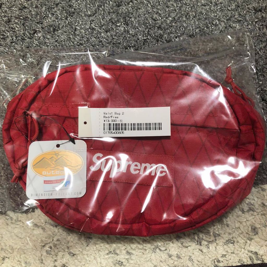 【新品】 18aw Supreme Waist Bag 赤　RED レット　ウエストバッグ シュプリーム 18fw 国内正規品 即納