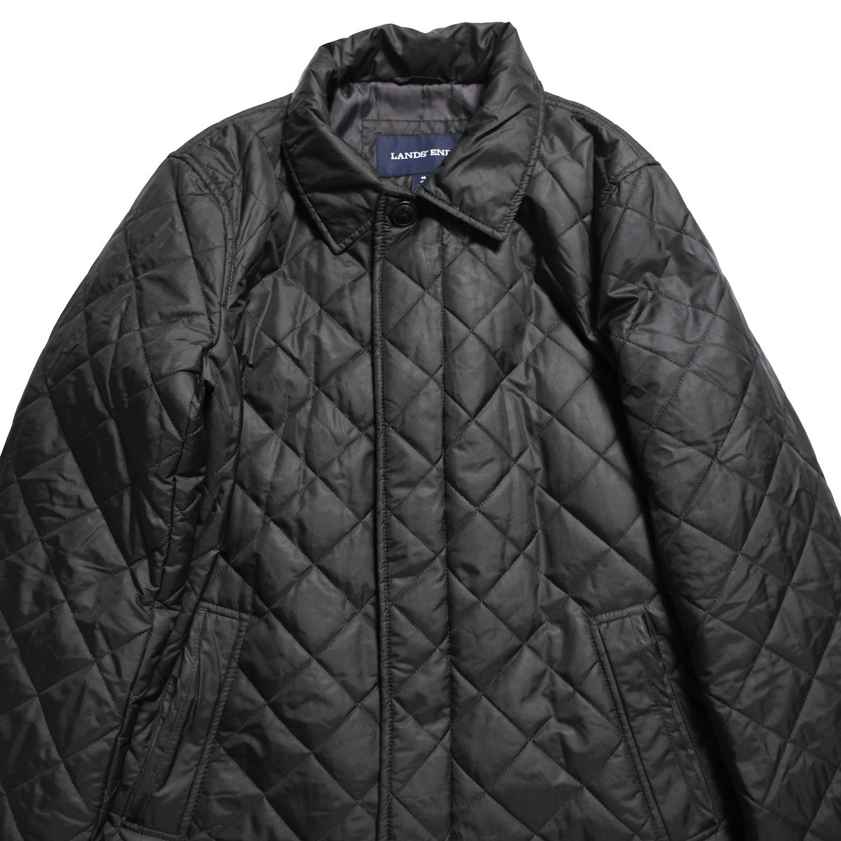 100 %品質保証 10's 00's ランズエンド LANDS'END 旧タグ ステンカラーコート バルカラーコート (M) 黒 ナイロンコート キルティング プリマロフト Mサイズ 100 %品質保証 10's 00's ランズエンド LANDS'END 旧タグ ステンカラーコート バルカラーコート (M) 黒 ナイロンコート キルティング プリマロフト Mサイズ