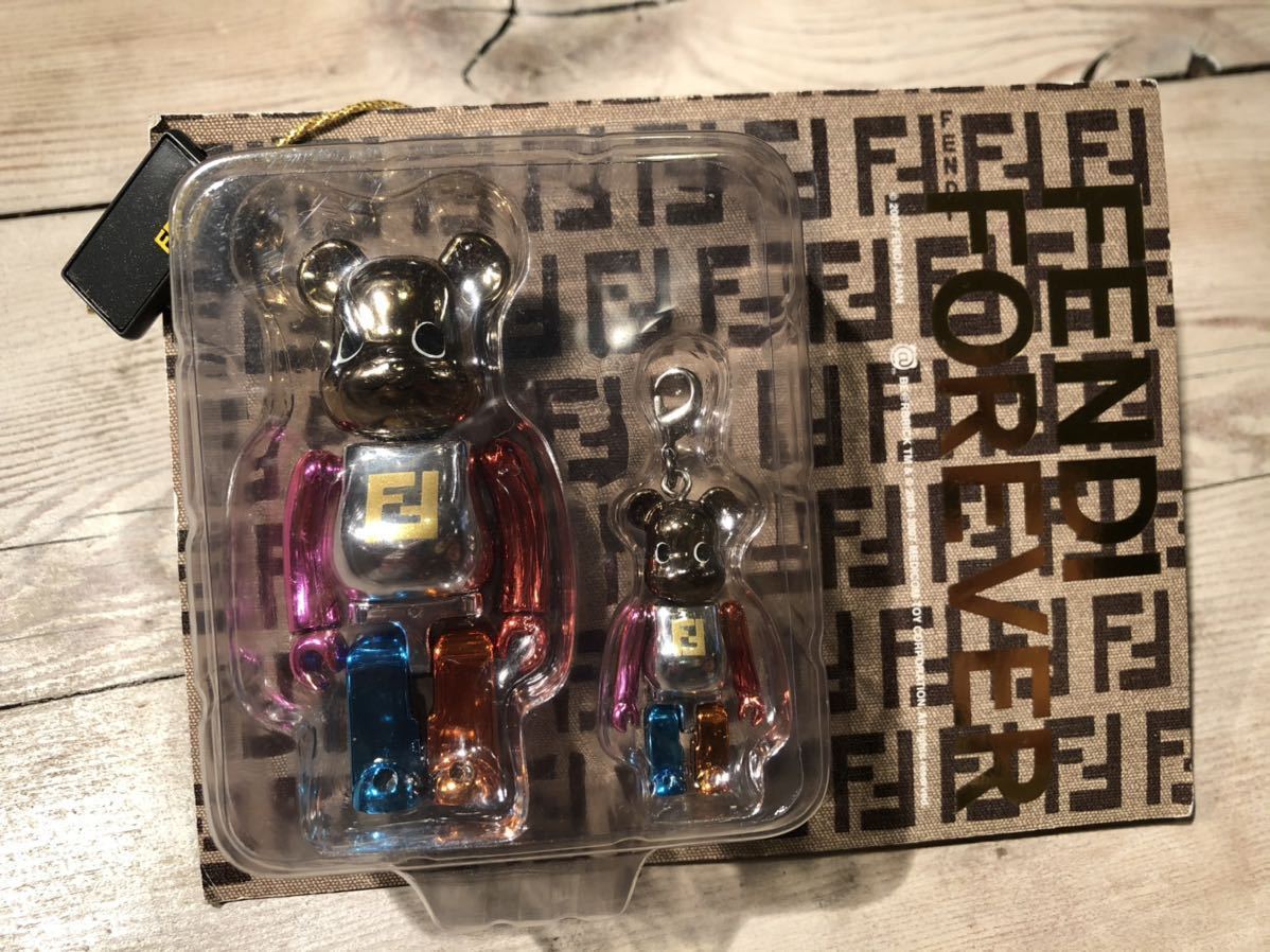 フェンディ/FENDI マルチカラー　ベアブリック/BE@RBRICK 100%&50%セット(メディコムトイ・フィギュア)