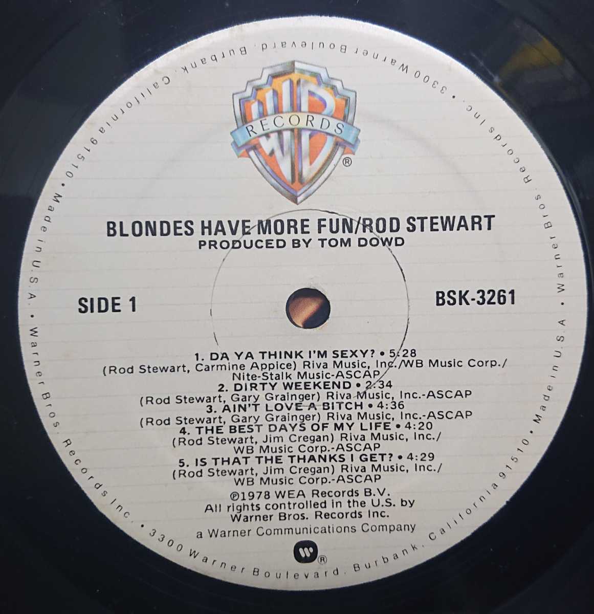 ☆ROD STEWART/BLONDES HAVE MORE FUN'1978USA WEA_画像4