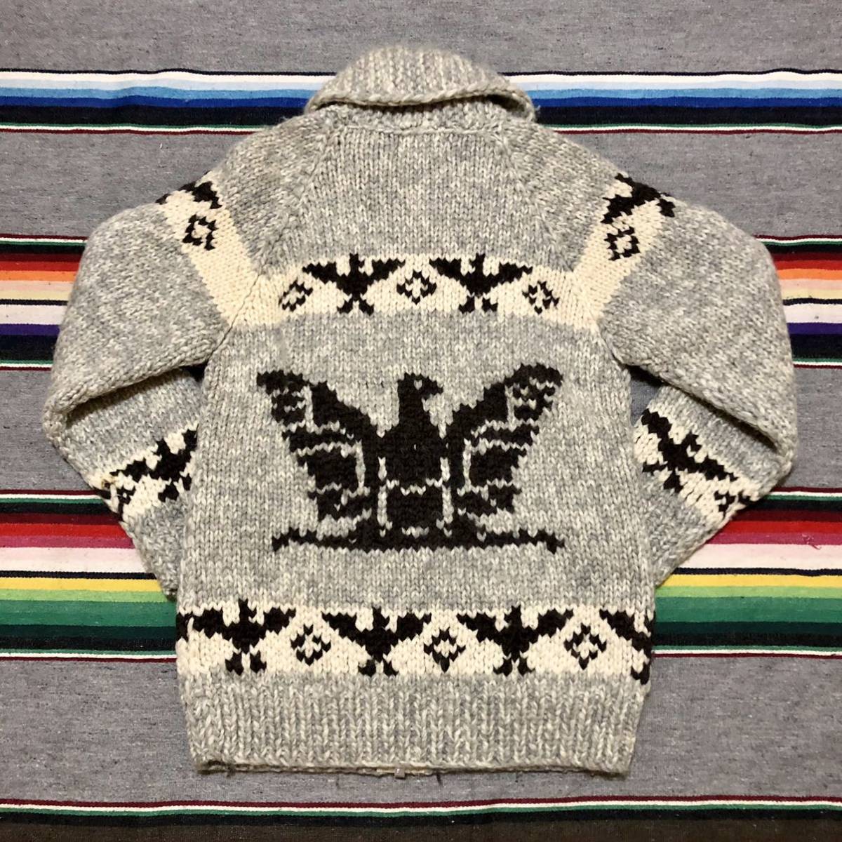 Made in CANADA カウチン セーター 検索 古着 アメカジ カナダ サンダーバード カナダ製 カウチンニット