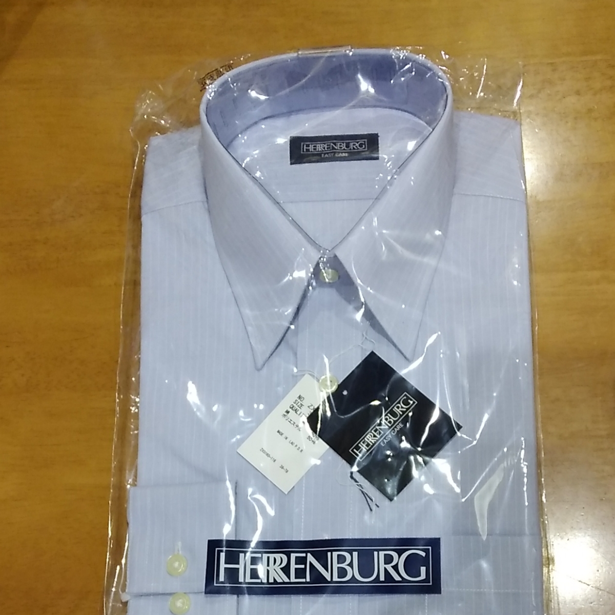 新品 HERENBURG ワイシャツ 長袖 メンズ 形態安定 Yシャツ 安定 ドレスシャツ ボタンダウン