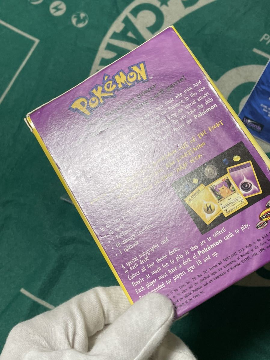 ポケモンカード 英語版 カードなし 外箱 ダメージカウンター ラッキーコイン ルールブック PokemonCard Base Set Theme Deck Zap!_画像4