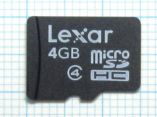 ★Ｌｅｘａｒ microSDHC メモリーカード ４ＧＢ 中古★送料６３円～_画像1