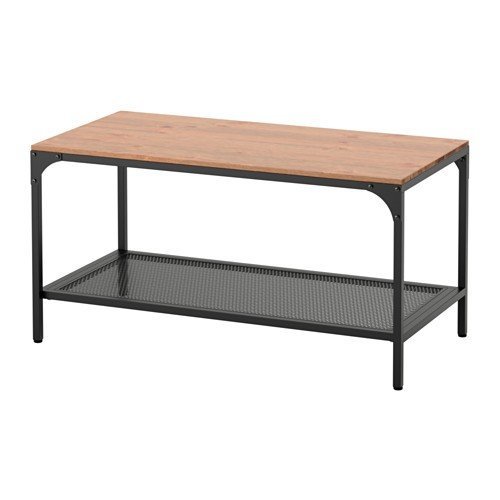 IKEA コーヒーテーブル FJALLBO ブラック 90x50 cm 送料￥750!_画像1