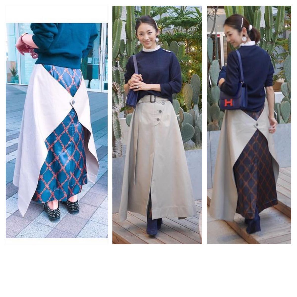 IRENE アイレネ　 Double Wrap Skirt 36 ベルテッドスカート　ロングスカート　ブラック　2123_画像3