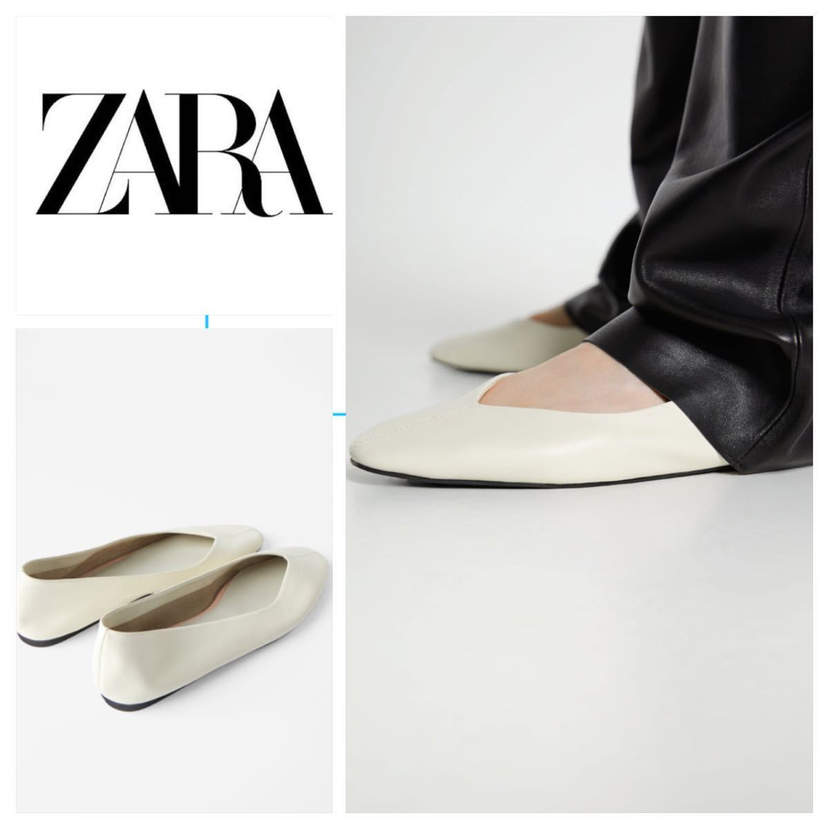 ZARA フラットシューズ - フラットシューズ