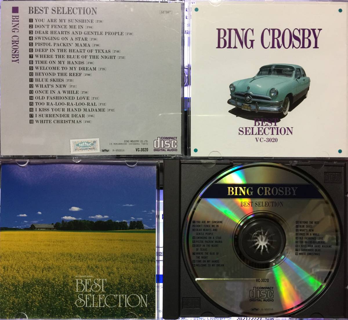 CD8枚 BING CROSBY BIG ARTIST ALBUM,WHITE CHRISTMAS,16 MOST REQUESTED SONGS,THE BEST OF ビング クロスビー_画像6