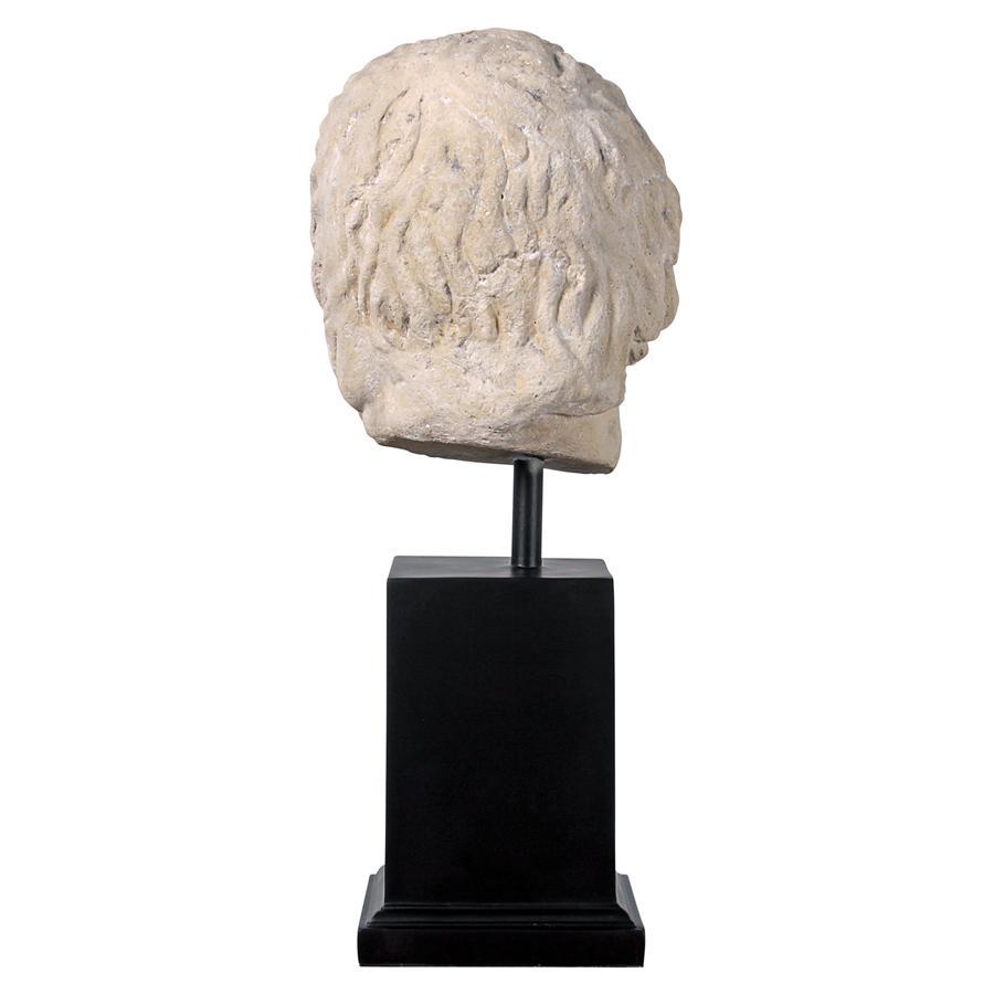 Alexander the great. head image western sculpture European style objet d'art interior ornament old fee Greece kedonia.peru car old fee writing Akira carving image equipment ornament antique goods stone image manner museum pedestal 