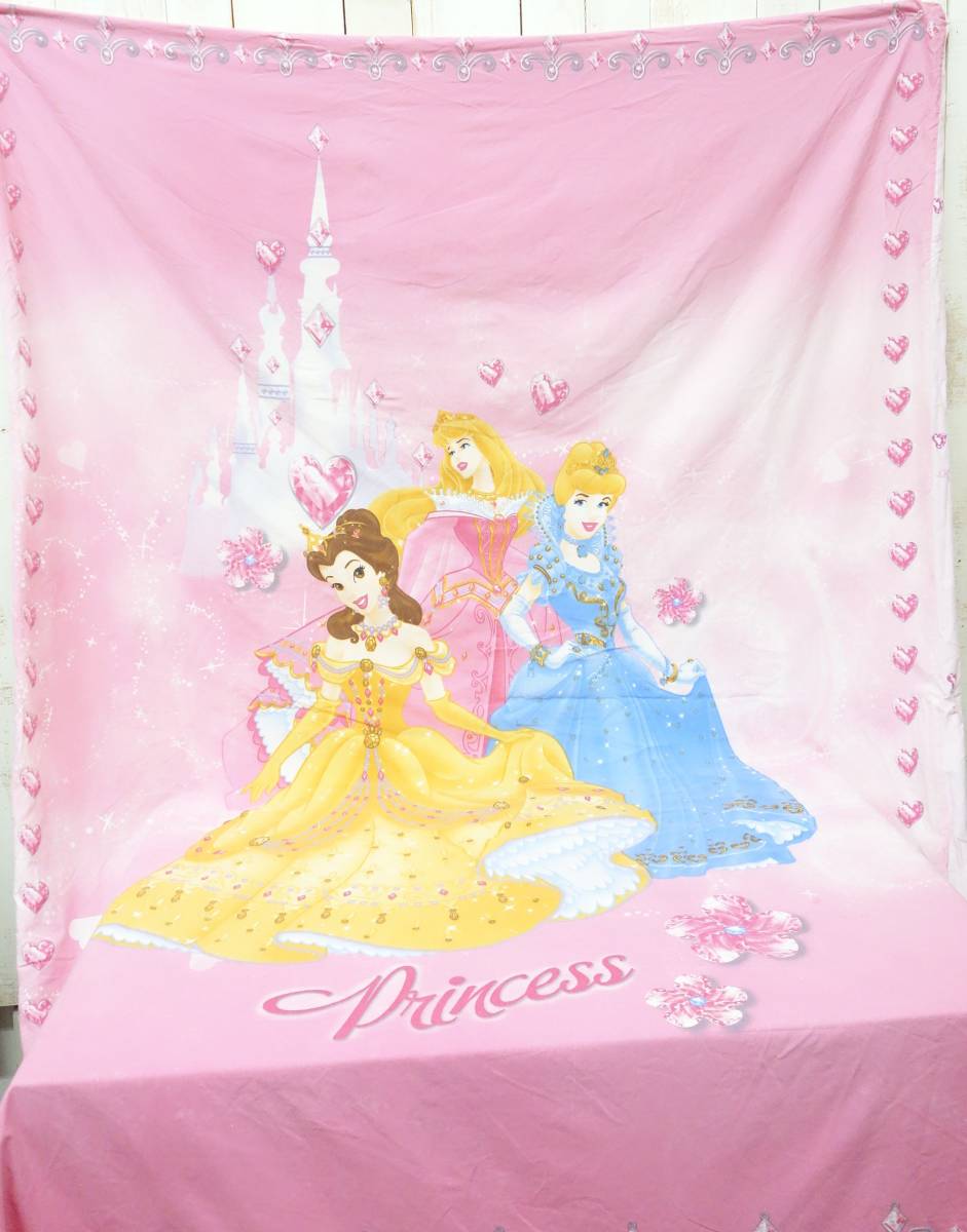 古着卸　ヨーロッパ仕入 ＊レトロ　ヴィンテ―ジ ＊Disney Princes ディズニープリンセス ＊キャラクターシーツ　布団カバー＊大判　袋型_画像1