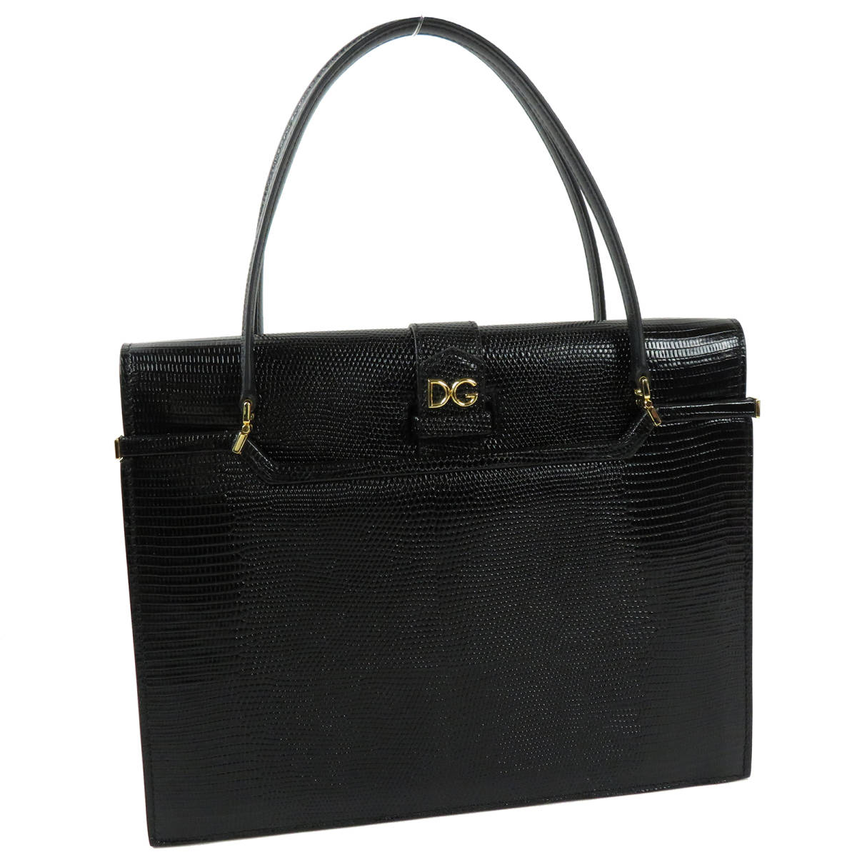 DOLCE&GABBANA ドルチェ&ガッバーナ INGRID イングリッド ミディアム タイムセール開催中 ドルチェ&ガッバーナ 型押しリザード ハンドバッグ ミディアム INGRID ハンドバッグ