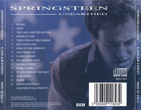 Bruce Springsteen　/　Unearthed　★ 72-76 DEMO　 輸入盤_画像2