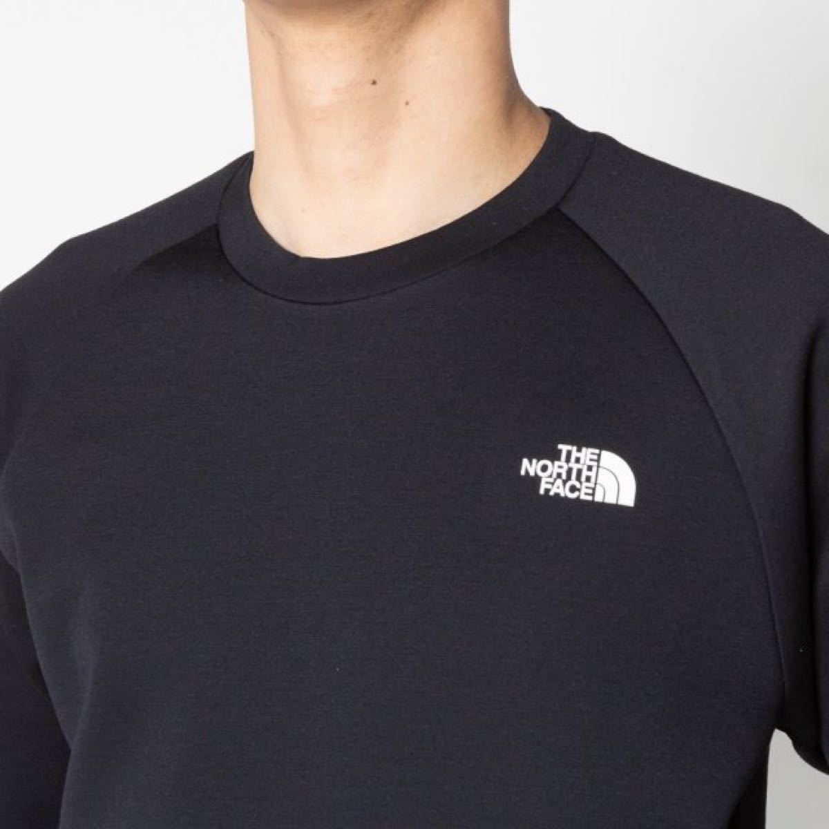 ノースフェイス テックウェア スウェットクルー ロングTシャツ ロンT M 黒 THE NORTH FACE CREW Logo