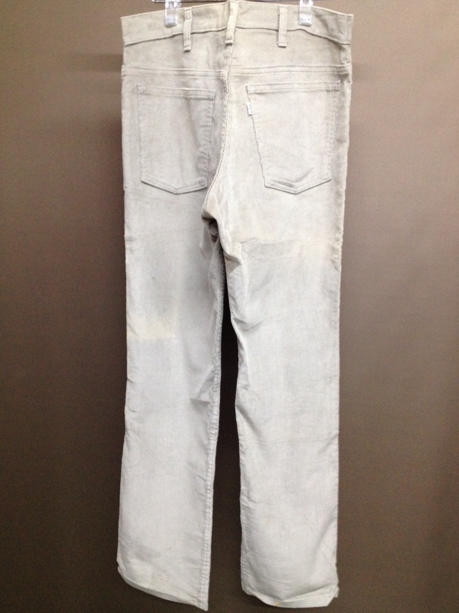 80s 85年製 Levi's リーバイス 519 519-1555 コーデュロイパンツ グレー系 W32XL32_画像2