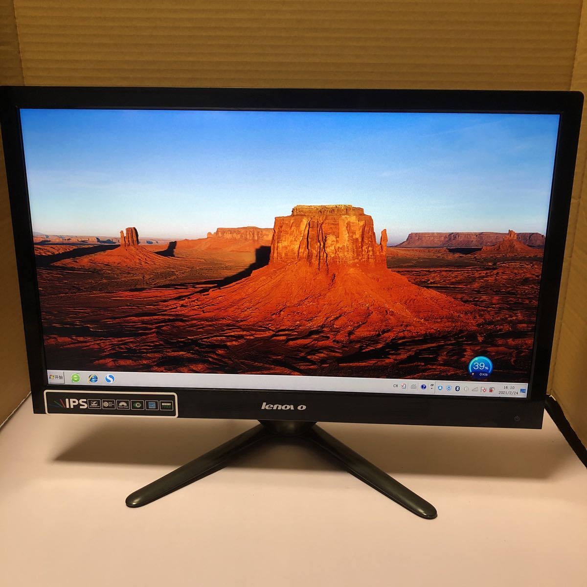 中古美品Lenovo/レノボ　IPS LED フルHD HDCP 21.5型ワイド液晶モニター LI 2221swA動作品SHY428_画像1