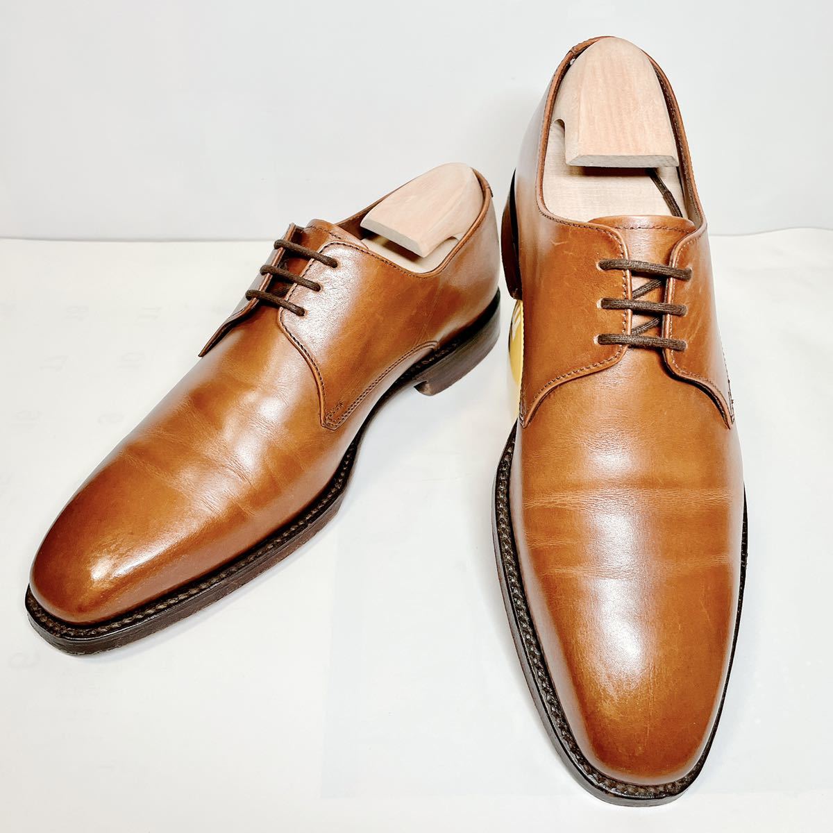 茄子紺 【新品未使用】Loake 1880 ドレスシューズ プレーントゥ - 通販