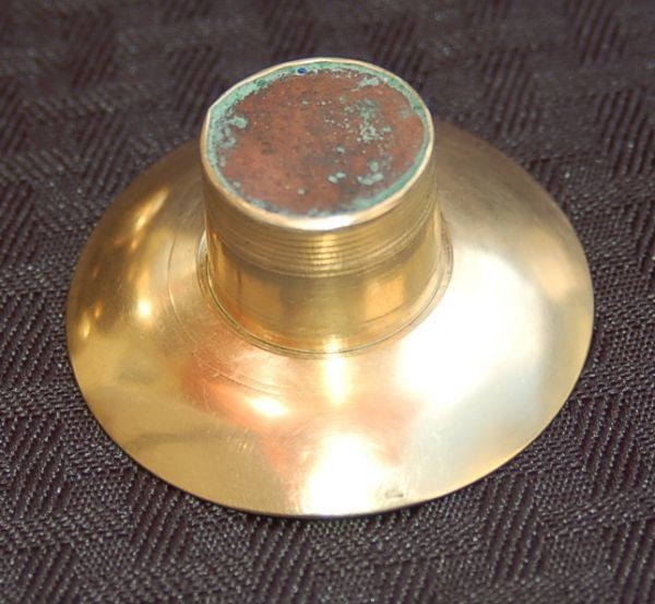 K3484 rare GUSUMS BRUK antique pair candle holder 1900\'s~1930\'s*a-ru deco * brass made * Sweden * Intell low sok establish 