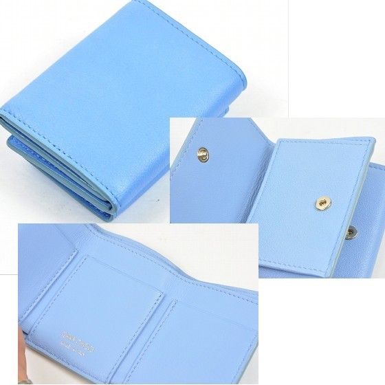 新品】ジミーチュウ 財布 三つ折り財布 ミニウォレット ネモ