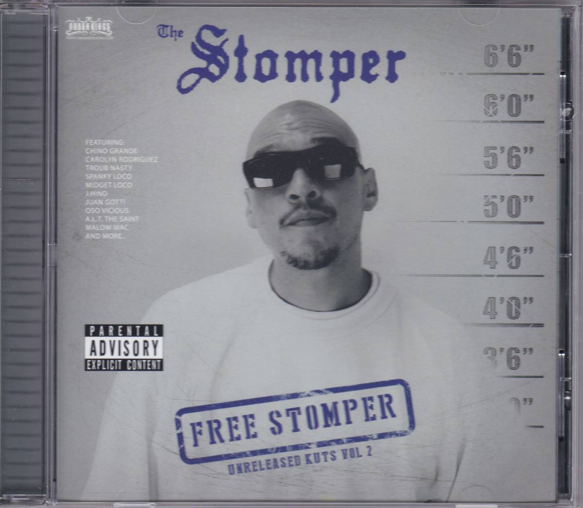 中古CD■HIPHOP/G-RAP■THE STOMPER／Free Stomper Unreleased Kuts Vol.2■チカーノ, Chino Grande, Cuete, Malow Mac, Chino Brown_画像1