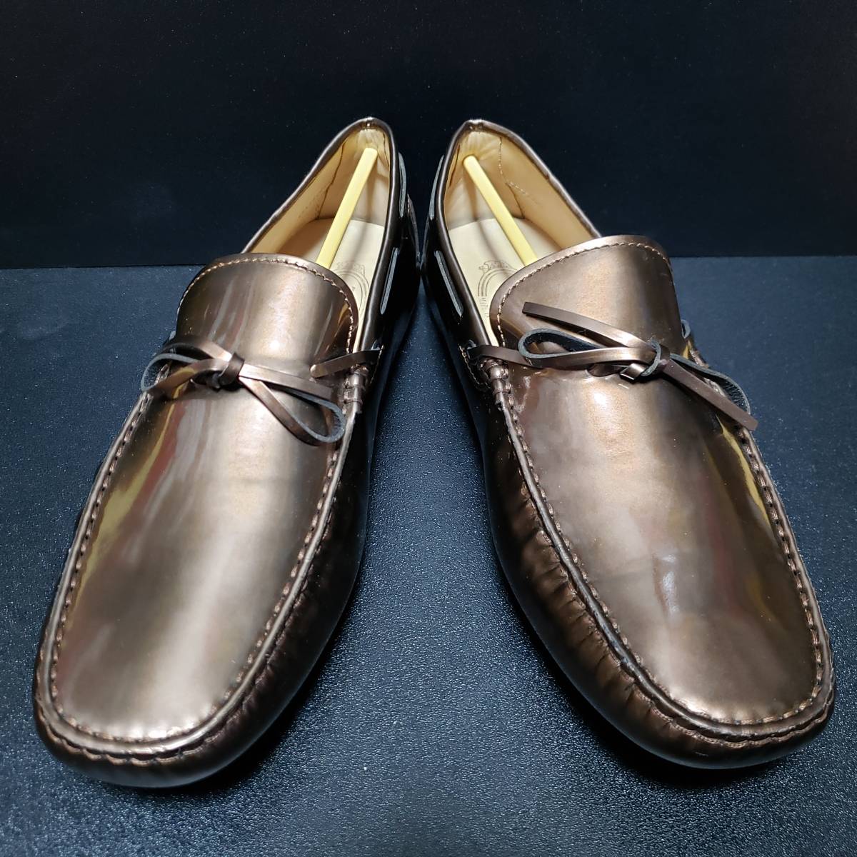 未使用品】 トッズ(TOD'S) UK7 銅茶 ドライビングシューズ - その他