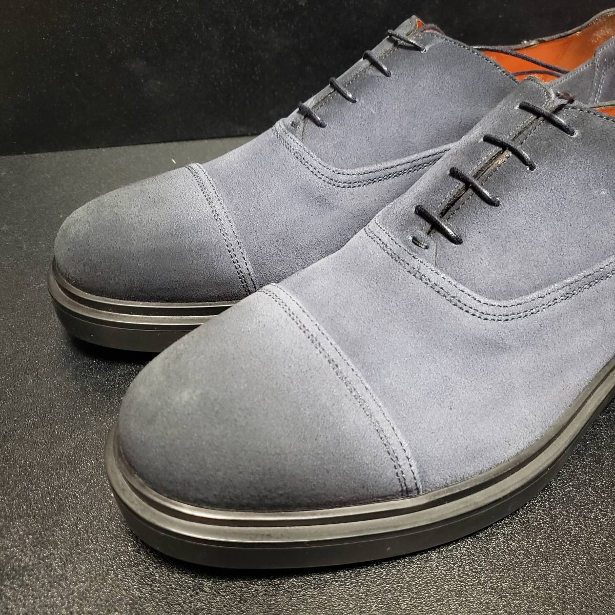 サントーニ(Santoni) イタリア製革靴 ネイビー UK9