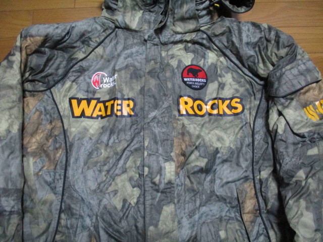 驚きの値段】 カモフラ 転写柄 WATER ROCKS ジャケット サイズ不明