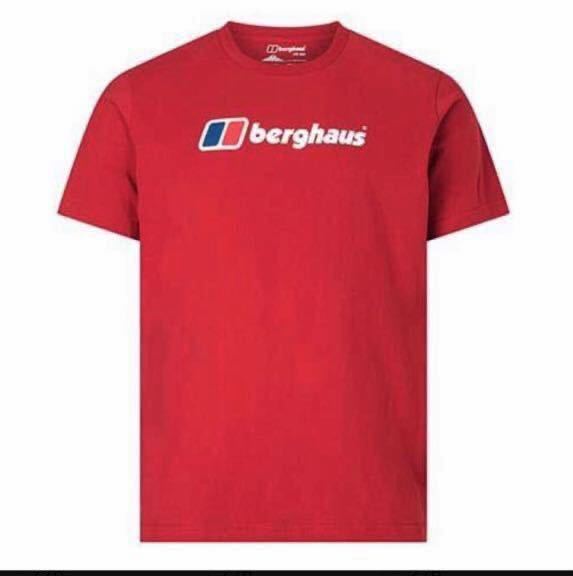 新品 バーグハウス berghaus 半袖Tシャツ 男性 Ｍ ビッグコープロゴT コットン アウトドア フェス キャンプ タウン 赤_画像6
